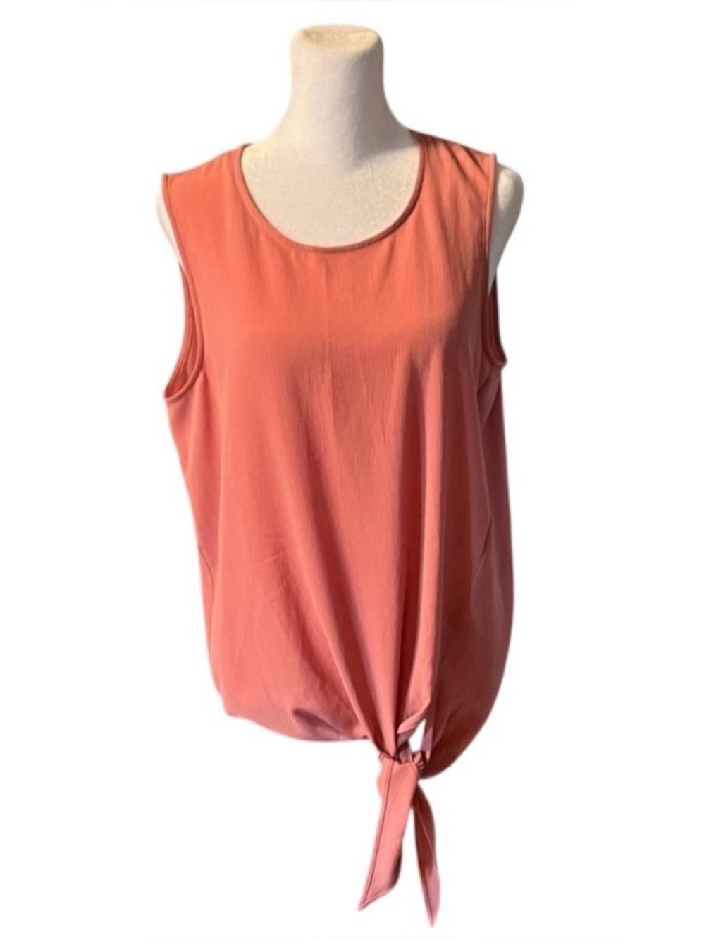 Vince Camuto Coral Sleeveless Tie-Front Tank Top Size S